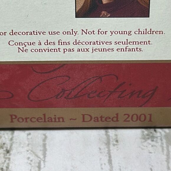 Hallmark Victorian Barbie with Cedric Bear Ornament 2000 - Picture 6 of 7